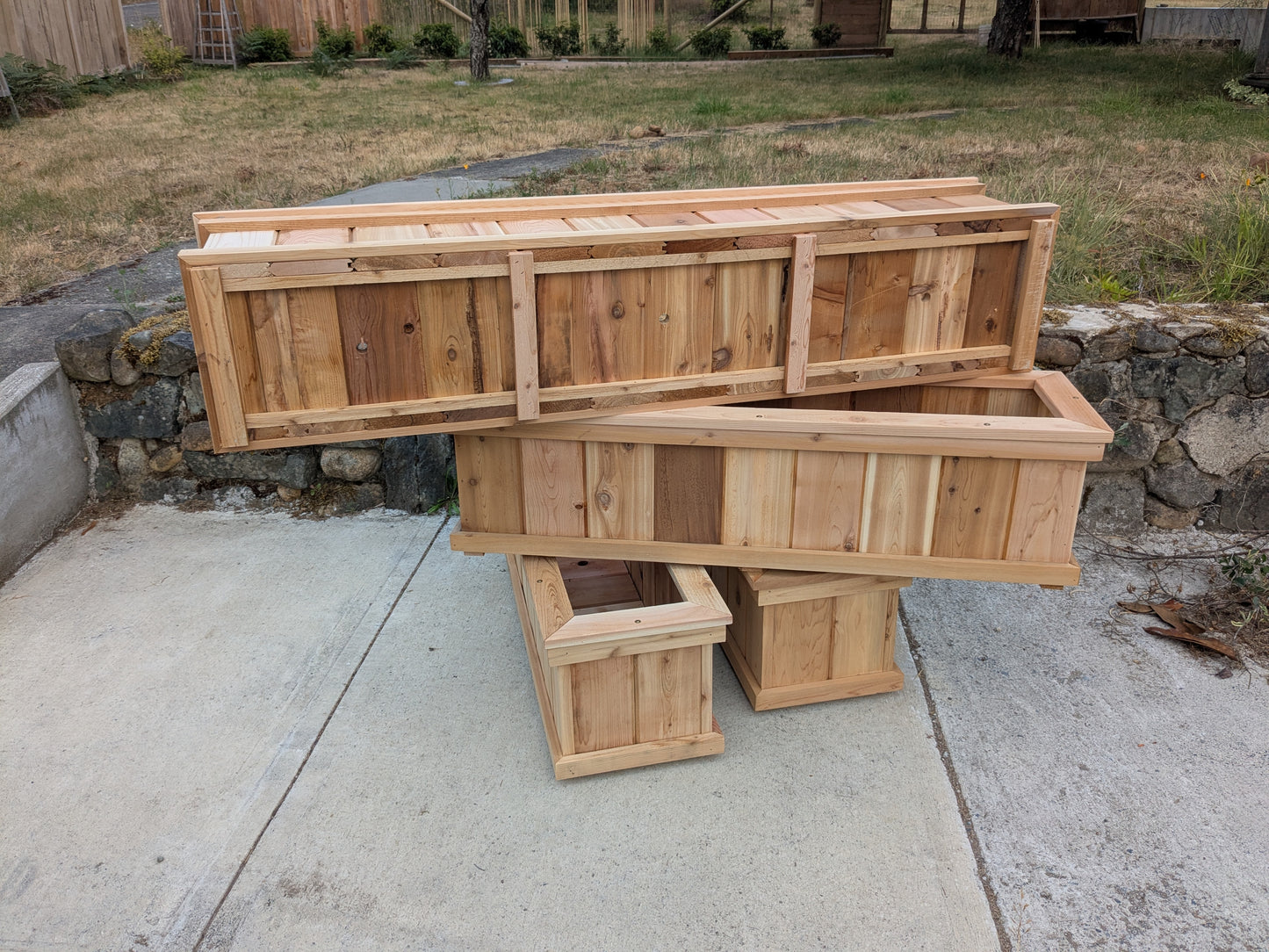 Cedar Trough Planters | Western Red Cedar Gardening Boxes