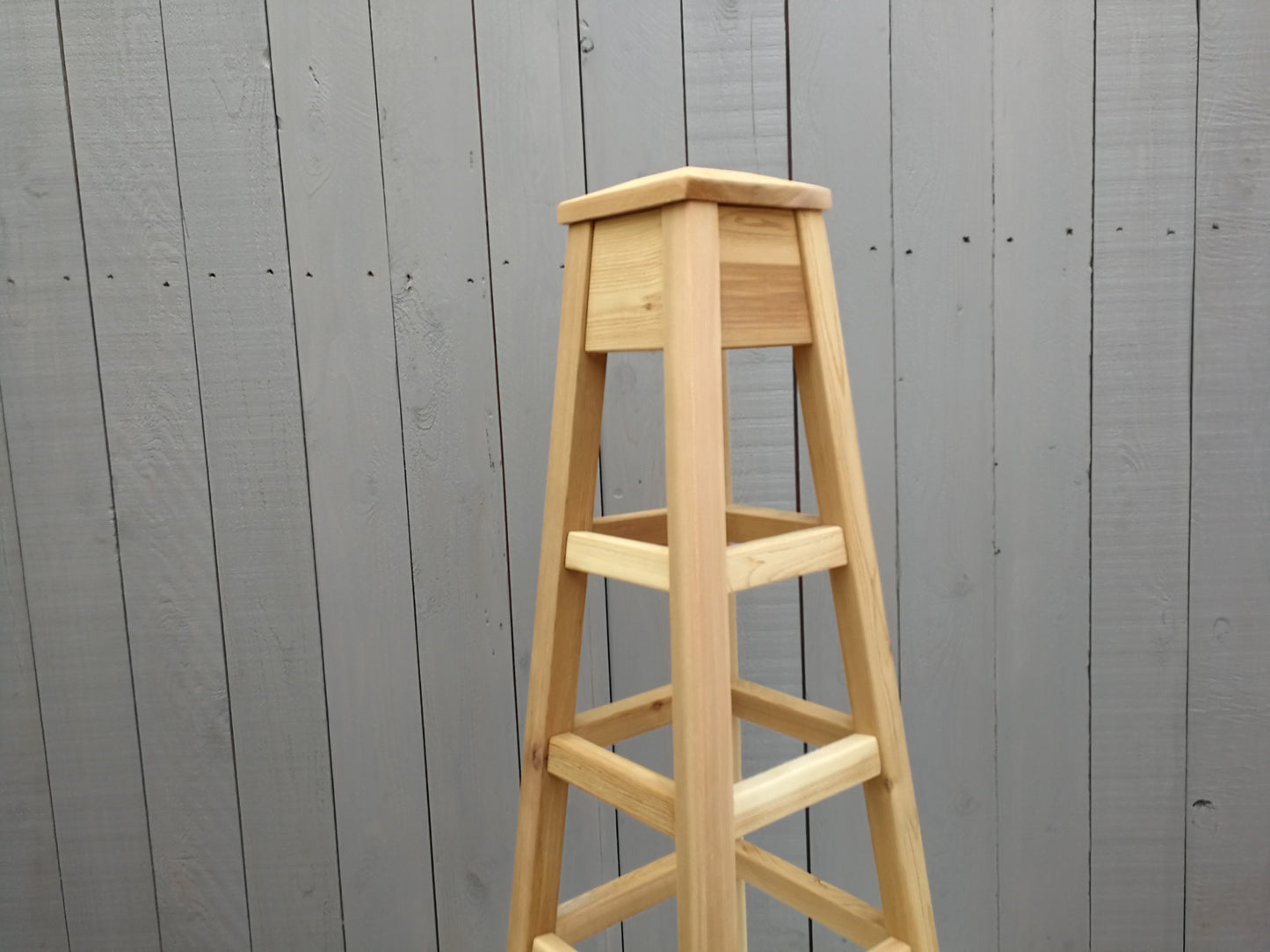 4' (50") Cedar Tuteur | Vertical Gardening Structure | 5 Horizontal Rails Per side | Plant Stand