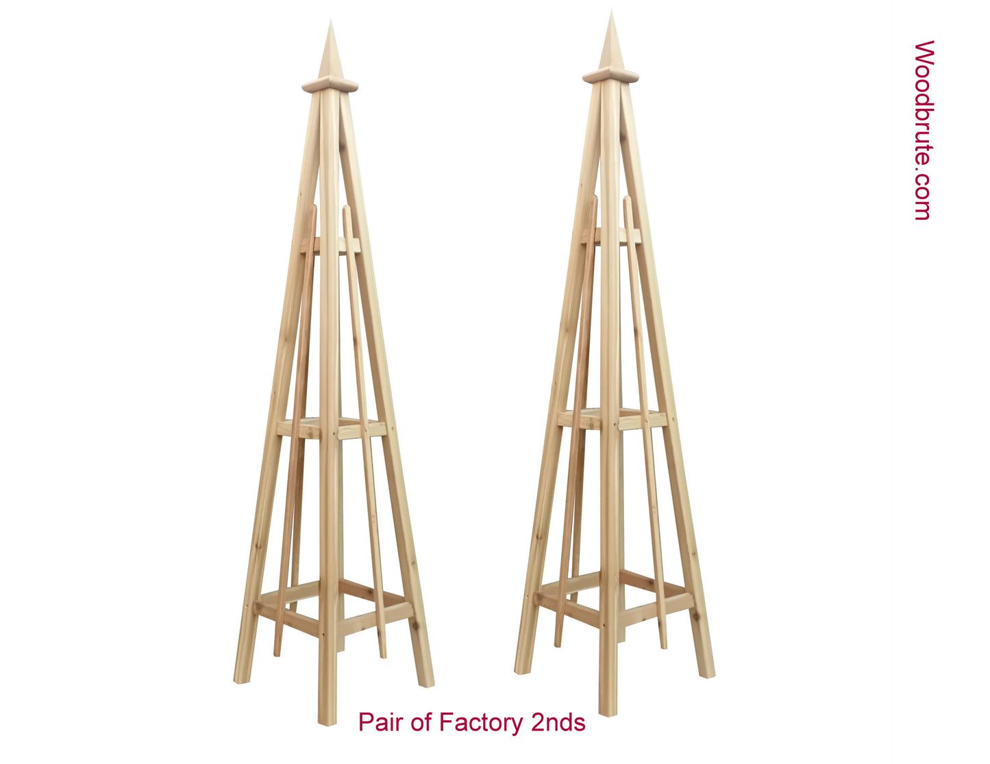 6' Obelisk SALE ! with SPIRE Finial & 16" Base | Factory 2nd