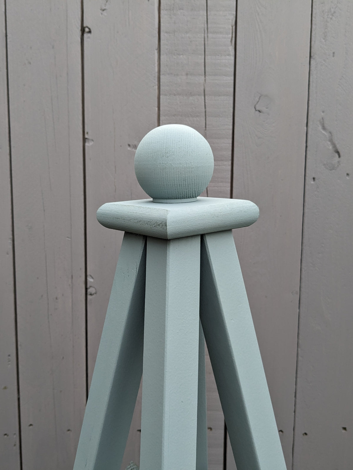 4' Select Cedar Solid Wood Obelisk | Natural Unstained or choice of 5 Solid Stain Colours | 24" Base