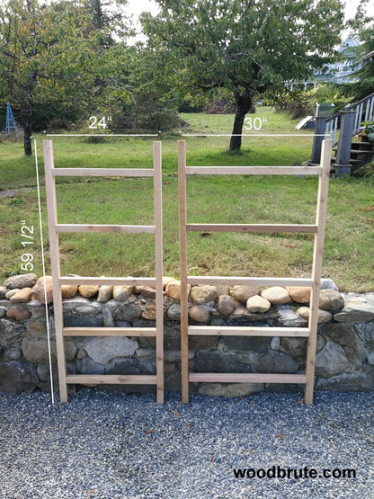 5' Cedar Ladder Trellis | 5 Widths Available