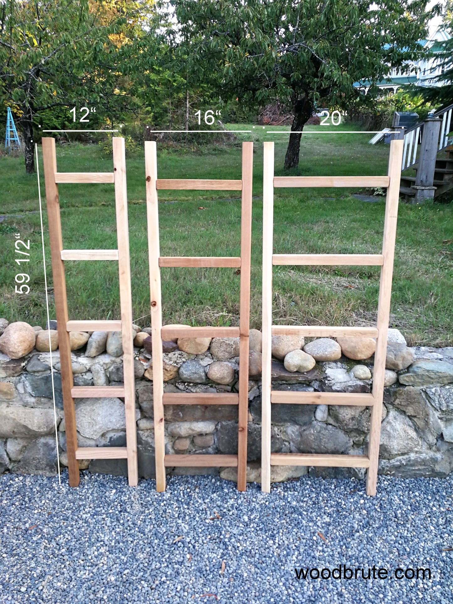 5' Cedar Ladder Trellis | 5 Widths Available