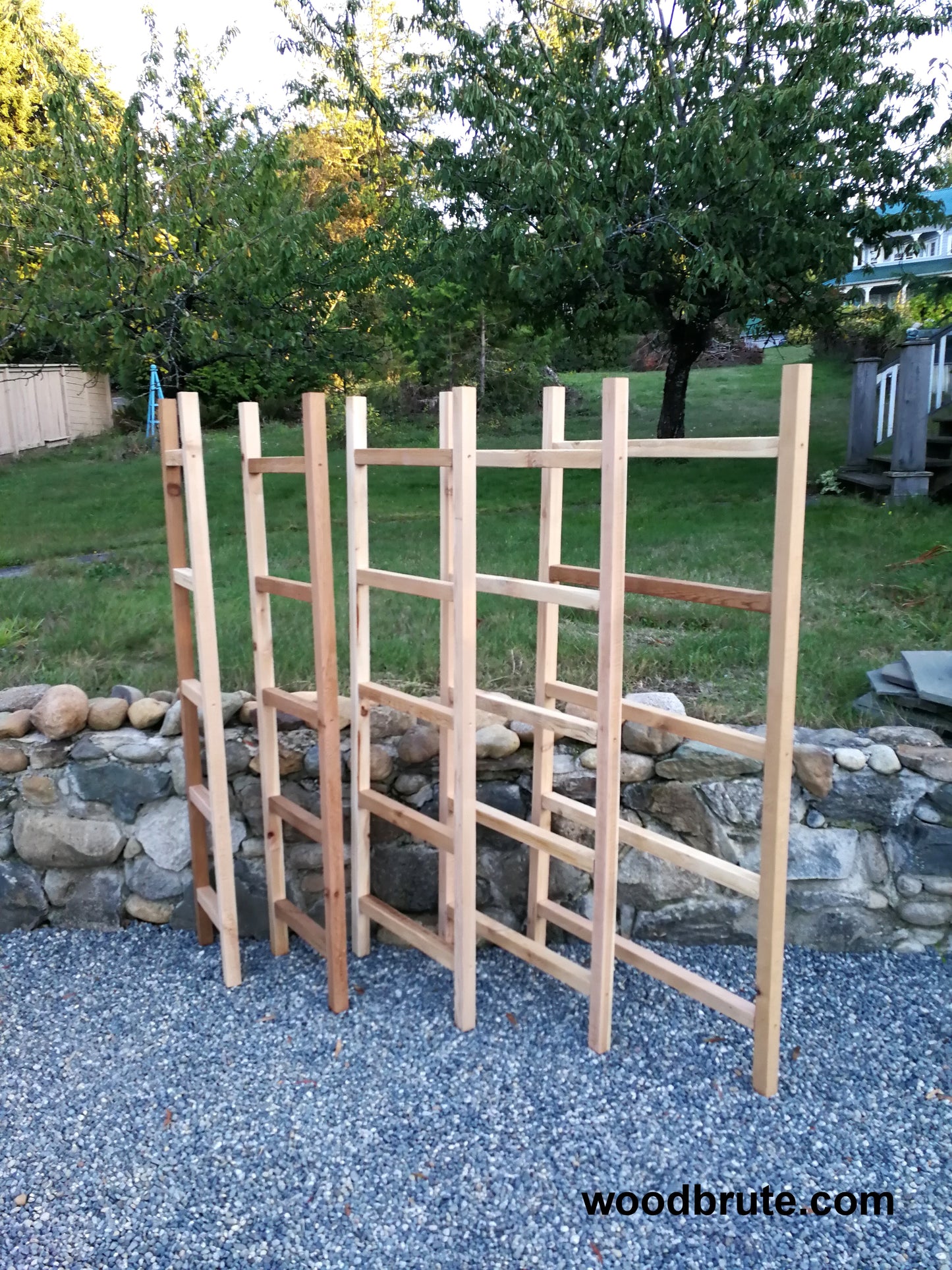 5' Cedar Ladder Trellis | 5 Widths Available