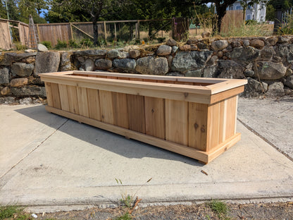 Cedar Trough Planters | Western Red Cedar Gardening Boxes