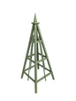 5' Solid Wood Obelisk | Natural or Solid Stains | 16" or 24" Base