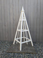 5' Solid Wood Obelisk | Natural or Solid Stains | 16" or 24" Base