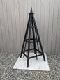 5' Solid Wood Obelisk | Natural or Solid Stains | 16" or 24" Base