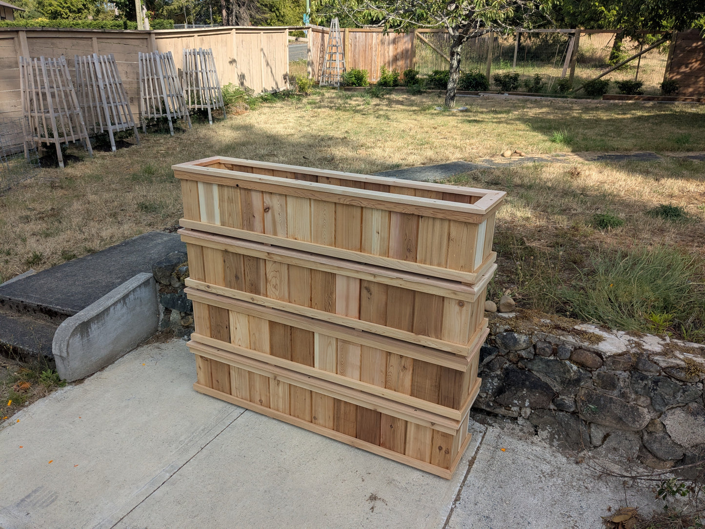 Cedar Trough Planters | Western Red Cedar Gardening Boxes
