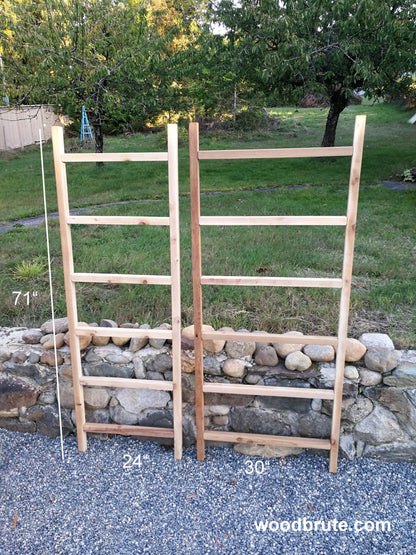6' Cedar Ladder Trellis | 5 Widths Available