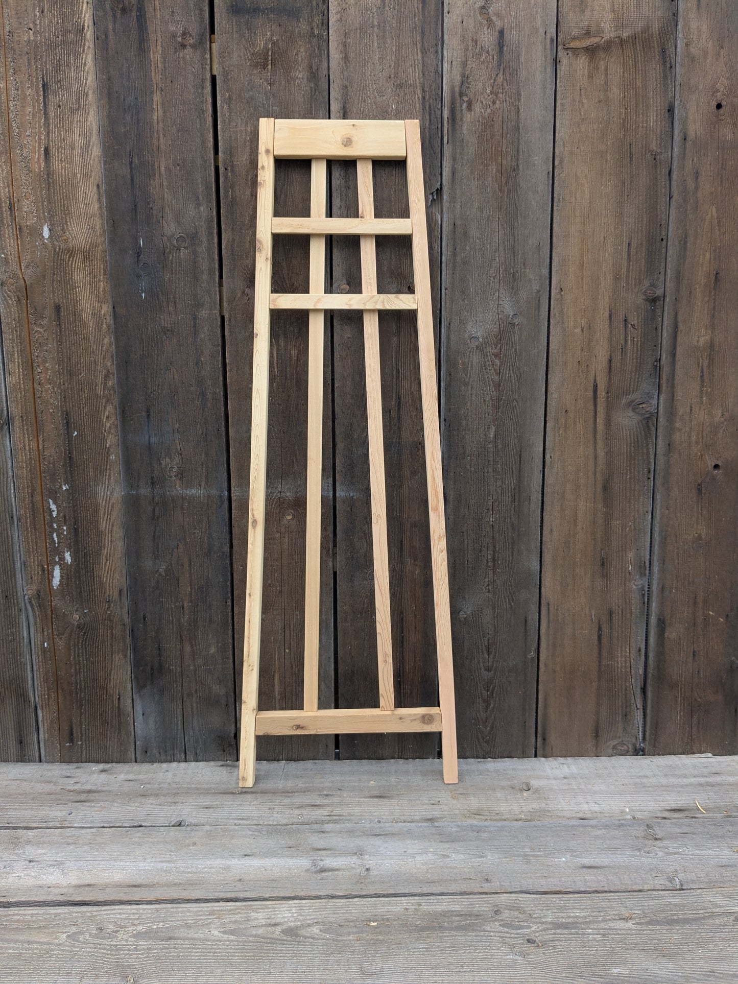 Cedar Trellis Arts & Crafts Influenced | Solid Western Red Cedar | Stainless Steel Assembly Hardware | 2 Heights & 3 Widths