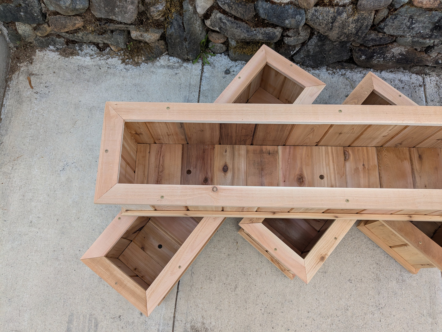 Cedar Trough Planters | Western Red Cedar Gardening Boxes