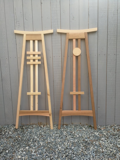 Cedar Trellis 24" Wide | East Asian Influenced | Solid Western Red Cedar | Stainless Steel Assembly Hardware | 2 styles & 4 Heights