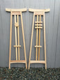 Cedar Trellis 24" Wide | East Asian Influenced | Solid Western Red Cedar | Stainless Steel Assembly Hardware | 2 styles & 4 Heights