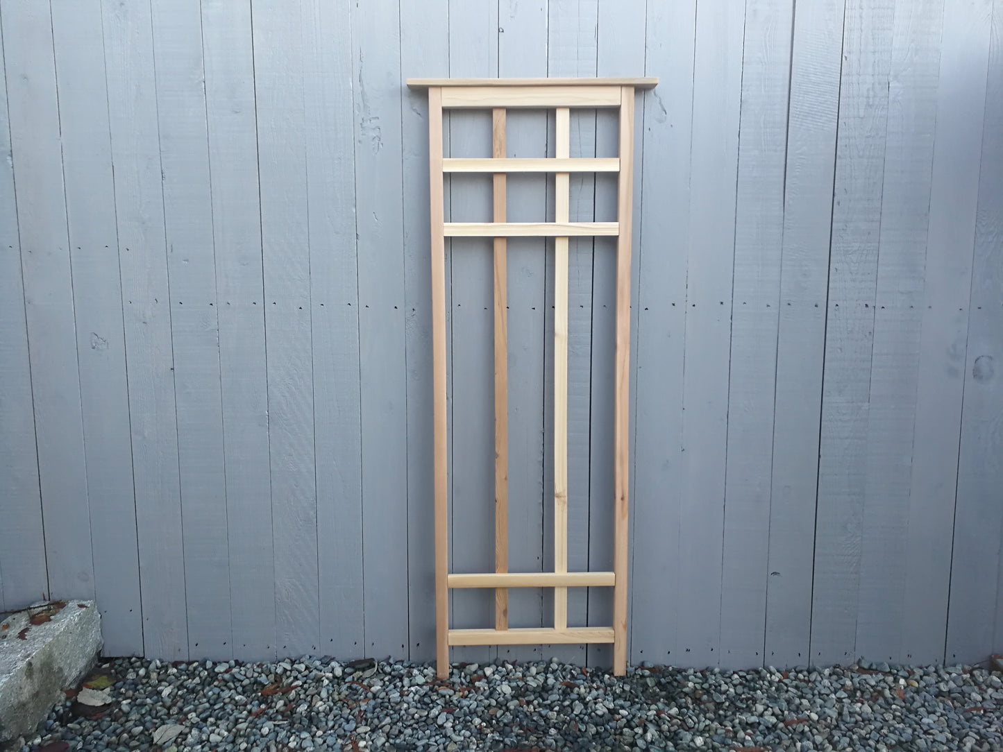 6' Cedar Trellis, 24" Wide,  Arts & Crafts Style