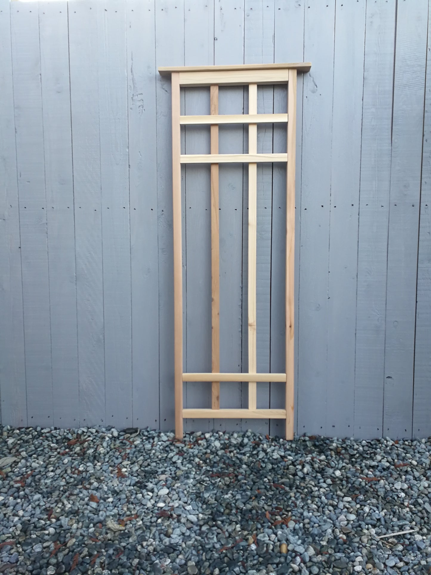 6' Cedar Trellis, 24" Wide,  Arts & Crafts Style