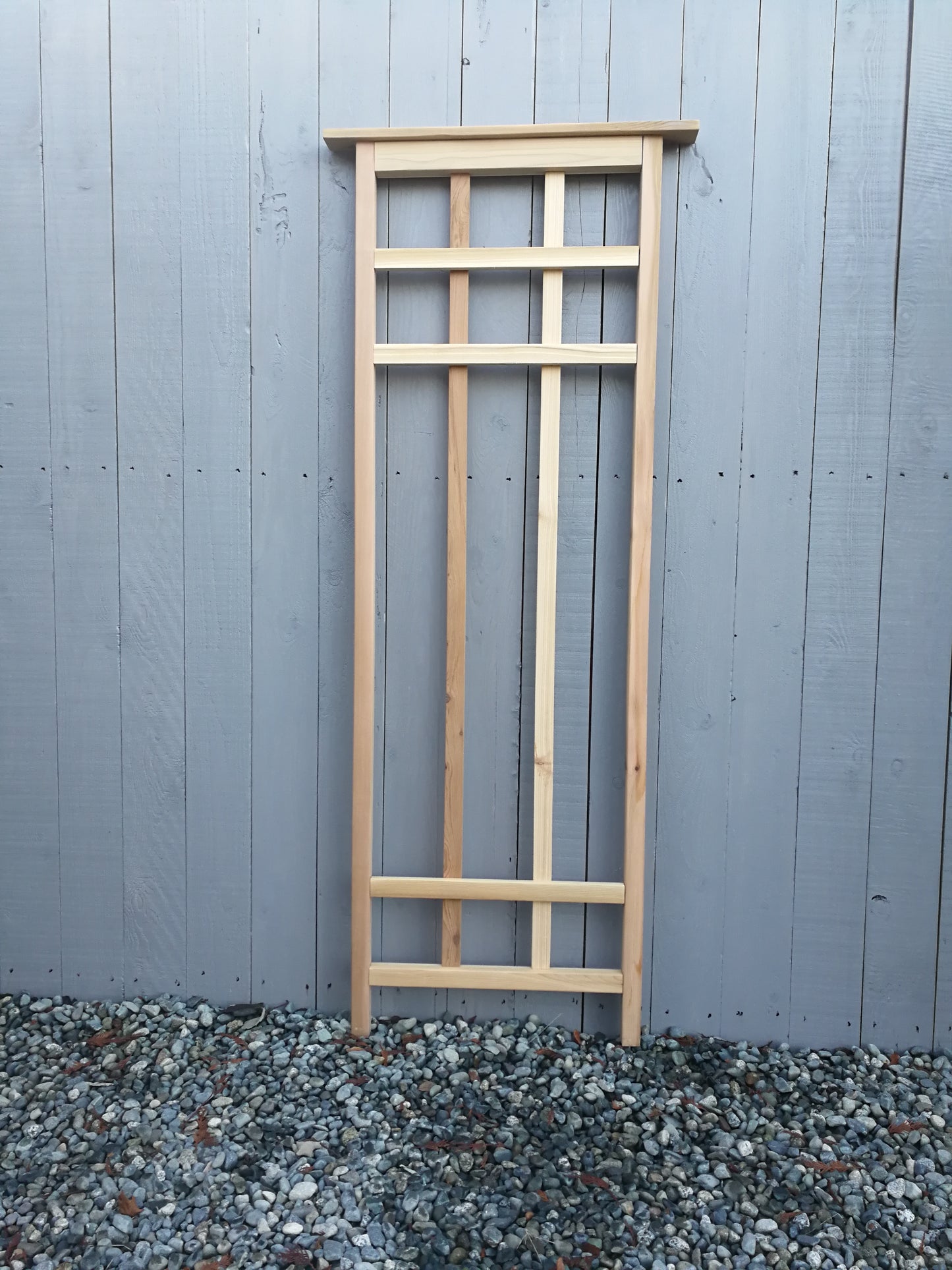 6' Cedar Trellis, 24" Wide,  Arts & Crafts Style