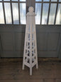 5' Trellis Obelisk | Solid White Stained Pine | Stainless Steel Fasteners | 12"Base