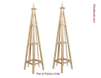 6' Obelisk SALE ! with SPIRE Finial & 16" Base | Factory 2nd
