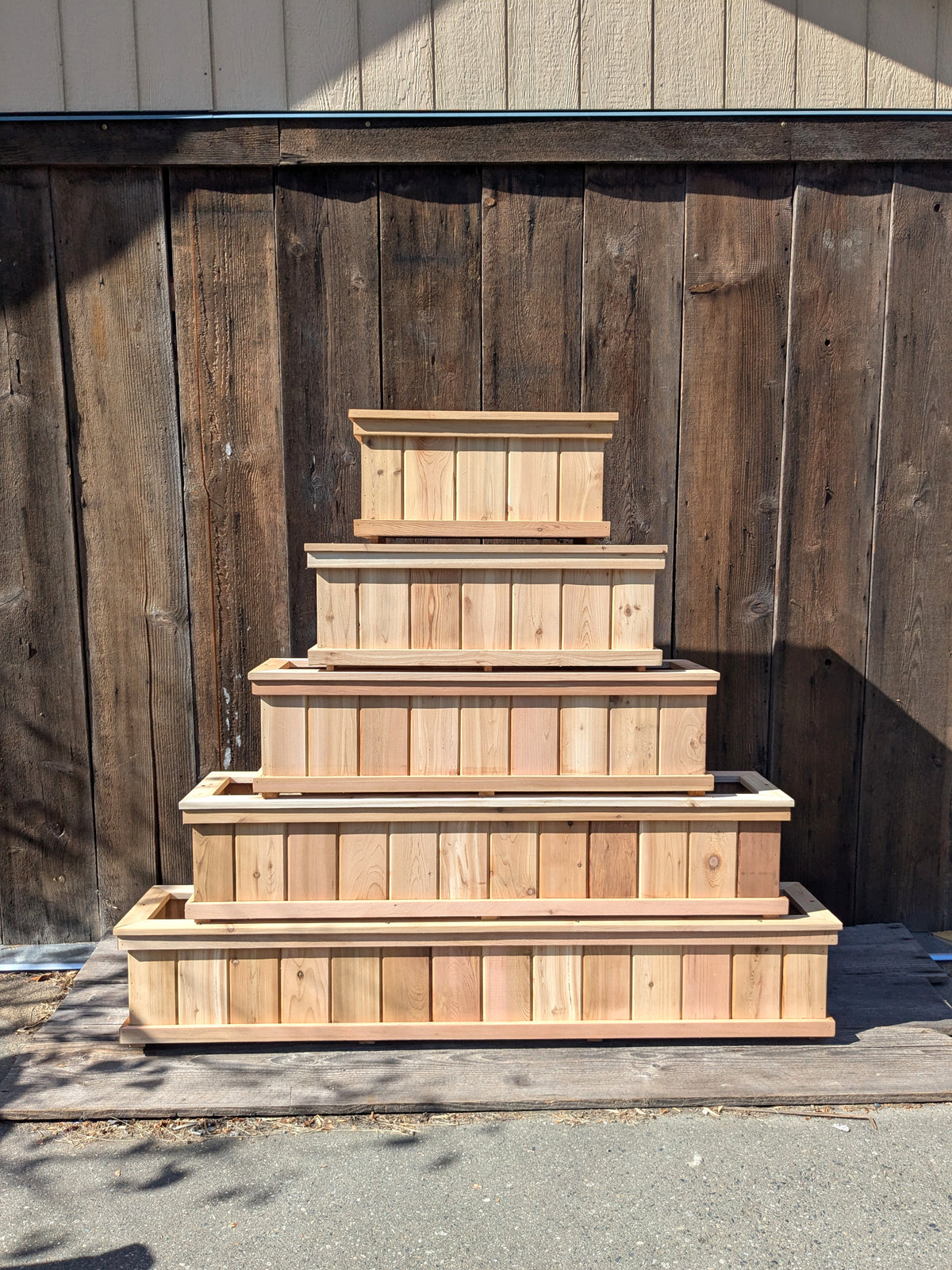 Cedar Trough Planters | Western Red Cedar Gardening Boxes
