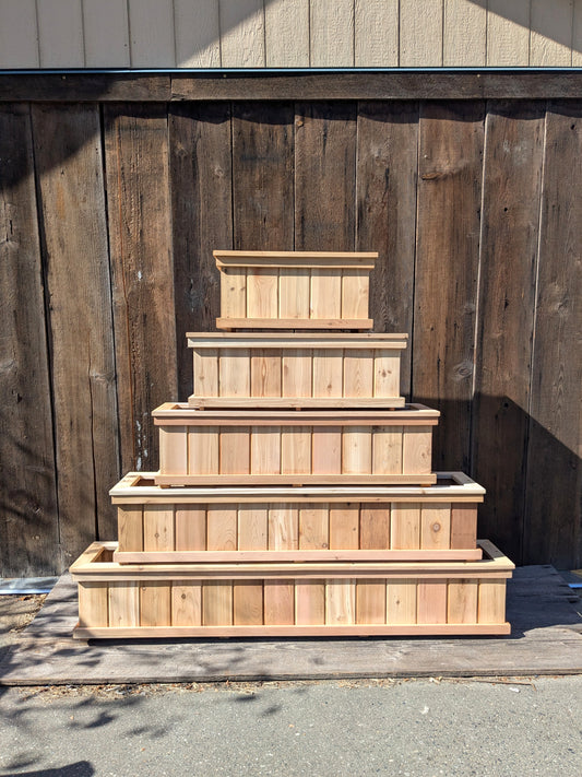 Cedar Trough Planters | Western Red Cedar Gardening Boxes