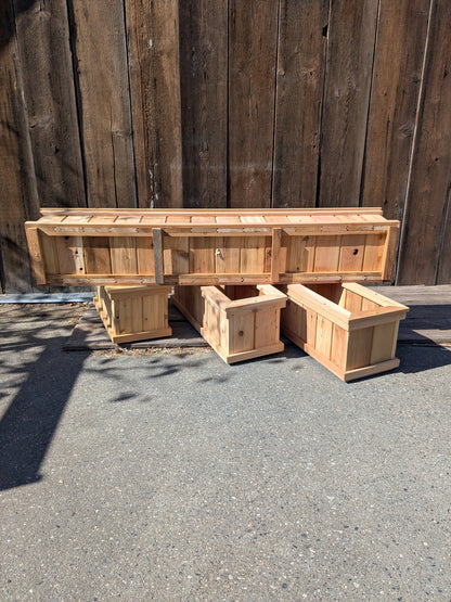 Cedar Trough Planters | Western Red Cedar Gardening Boxes