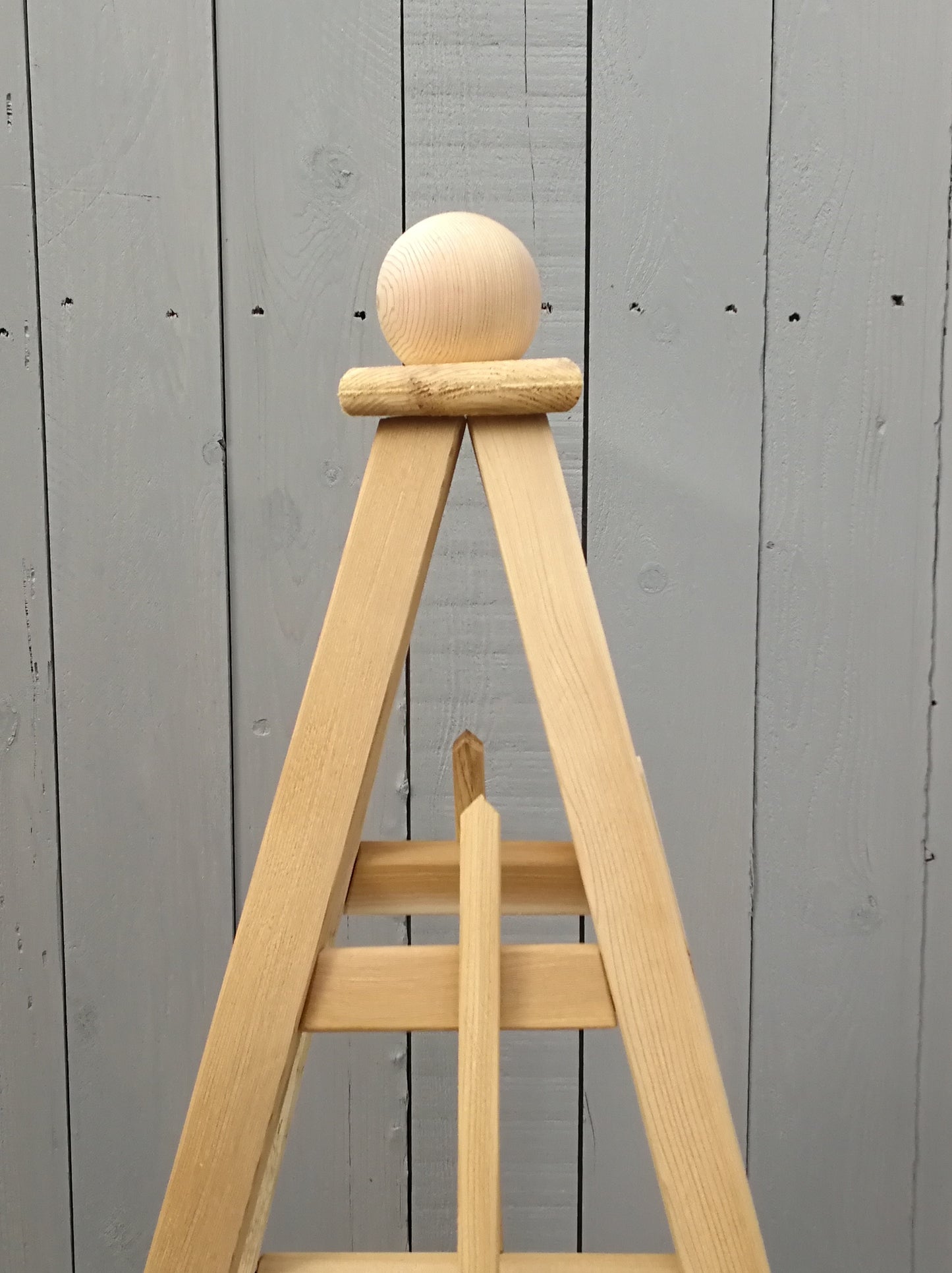 5' Solid Wood Obelisk | Natural or Solid Stains | 16" or 24" Base
