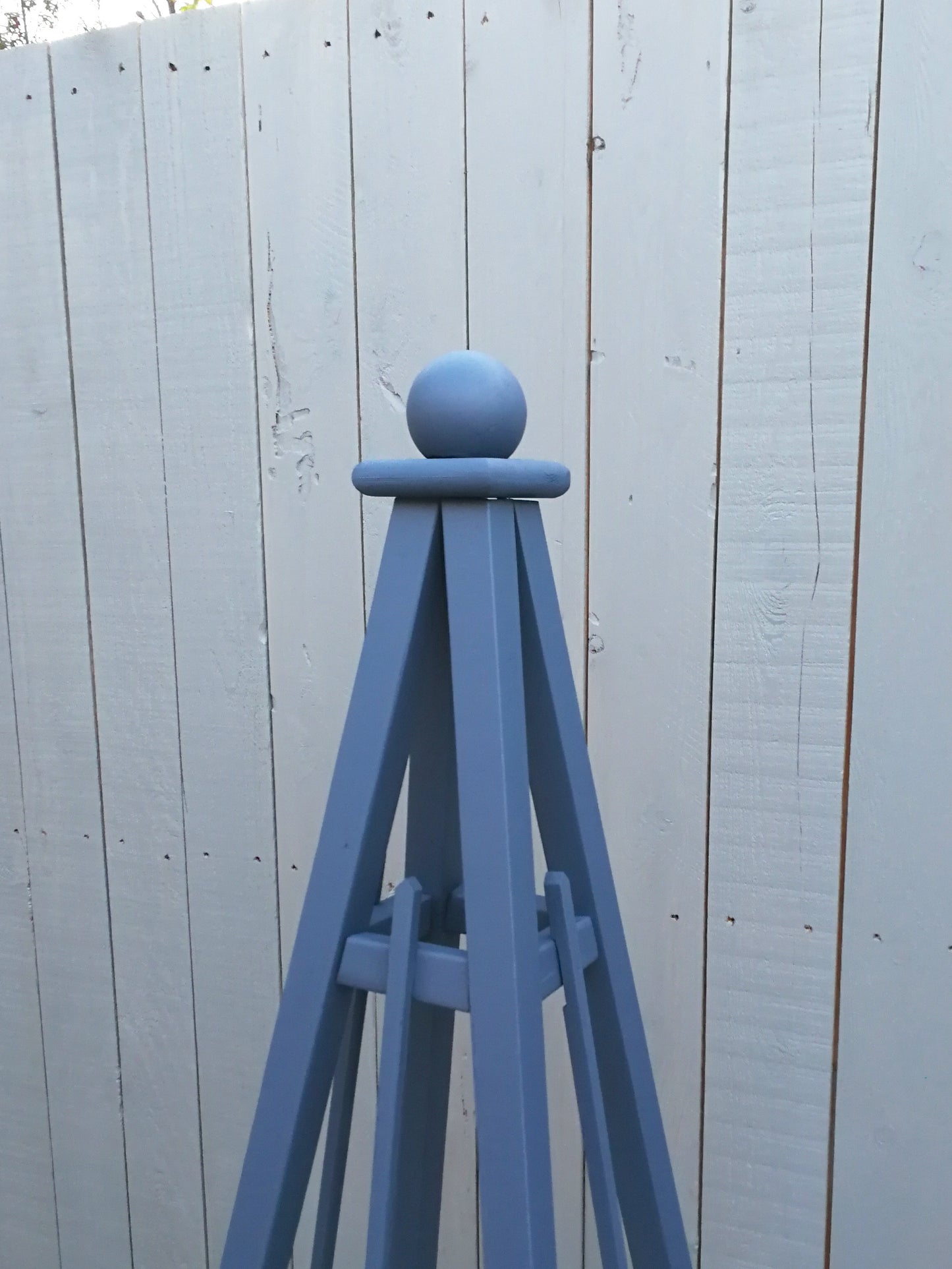 5' Solid Wood Obelisk | Natural or Solid Stains | 16" or 24" Base