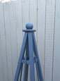 5' Solid Wood Obelisk | Natural or Solid Stains | 16" or 24" Base
