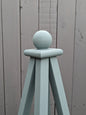 5' Solid Wood Obelisk | Natural or Solid Stains | 16" or 24" Base
