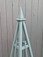5' Solid Wood Obelisk | Natural or Solid Stains | 16" or 24" Base