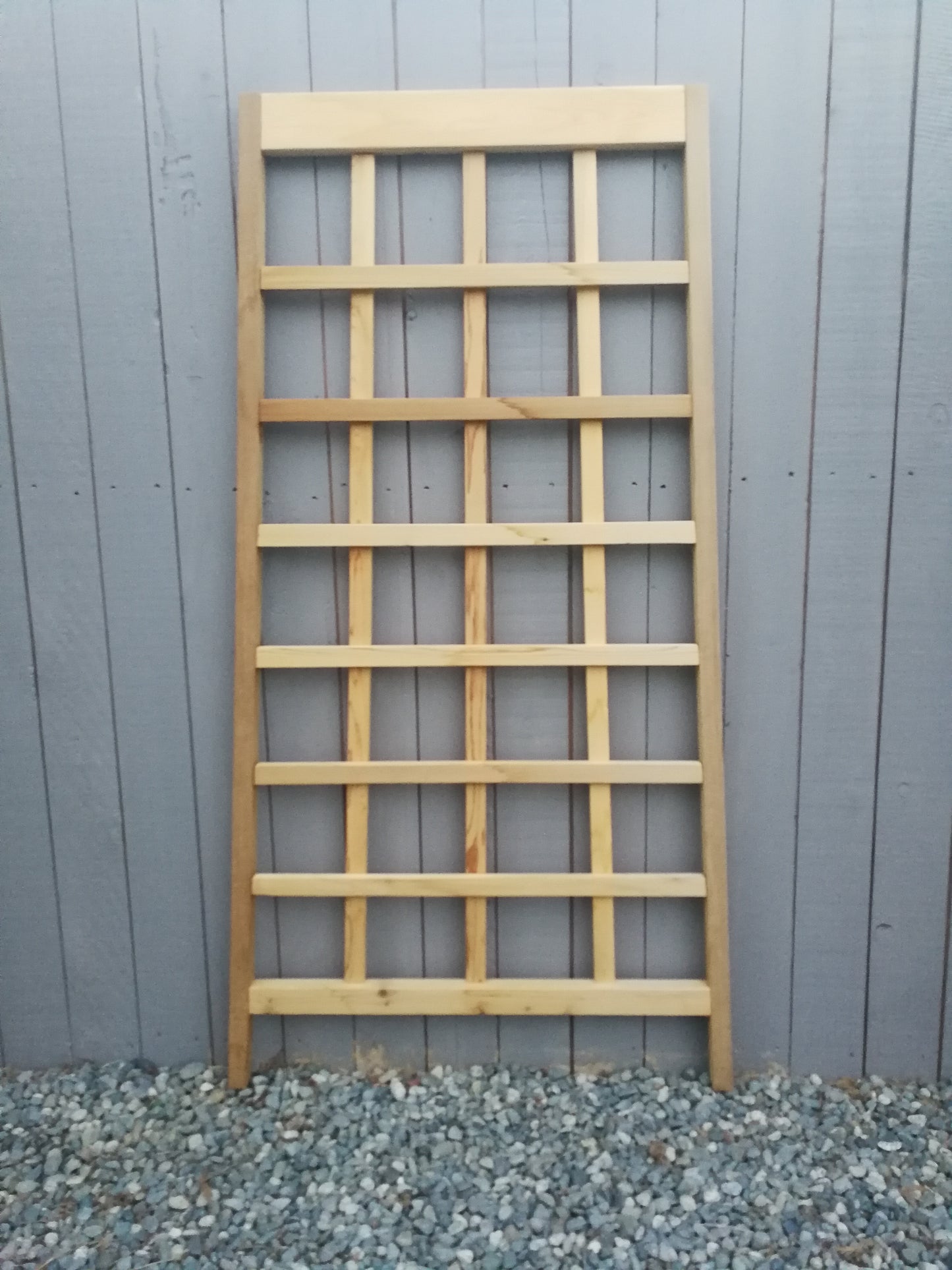 6' Cedar Trellis, 38" Wide | Full Grid | Arts & Craft / Prairie Style