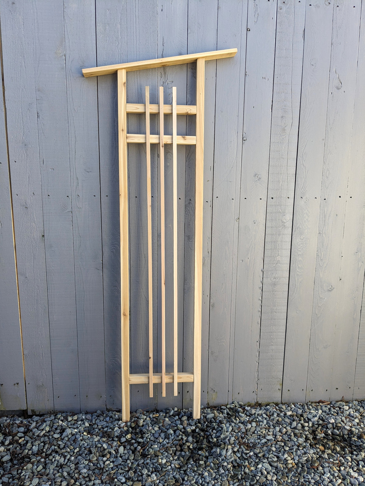 6' Western Red Cedar Trellis | 18" Wide |  Modern Aesthetic