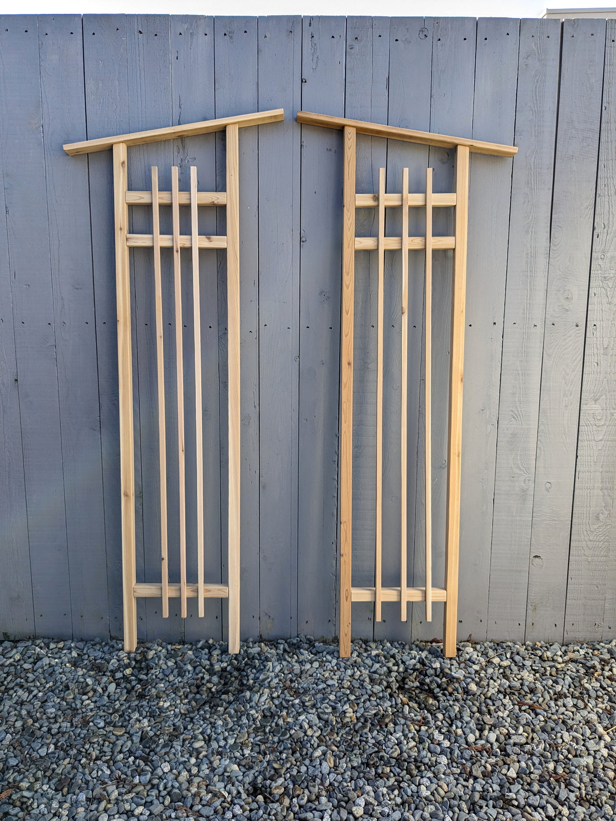 6' Western Red Cedar Trellis | 18" Wide |  Modern Aesthetic