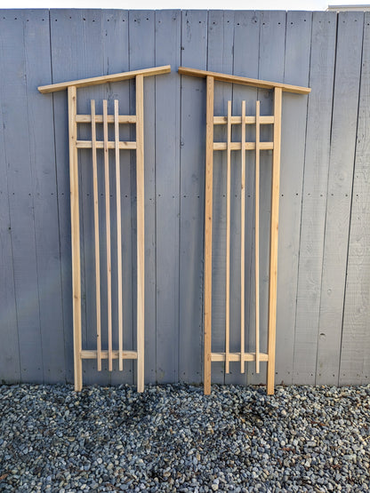 6' Western Red Cedar Trellis | 18" Wide |  Modern Aesthetic