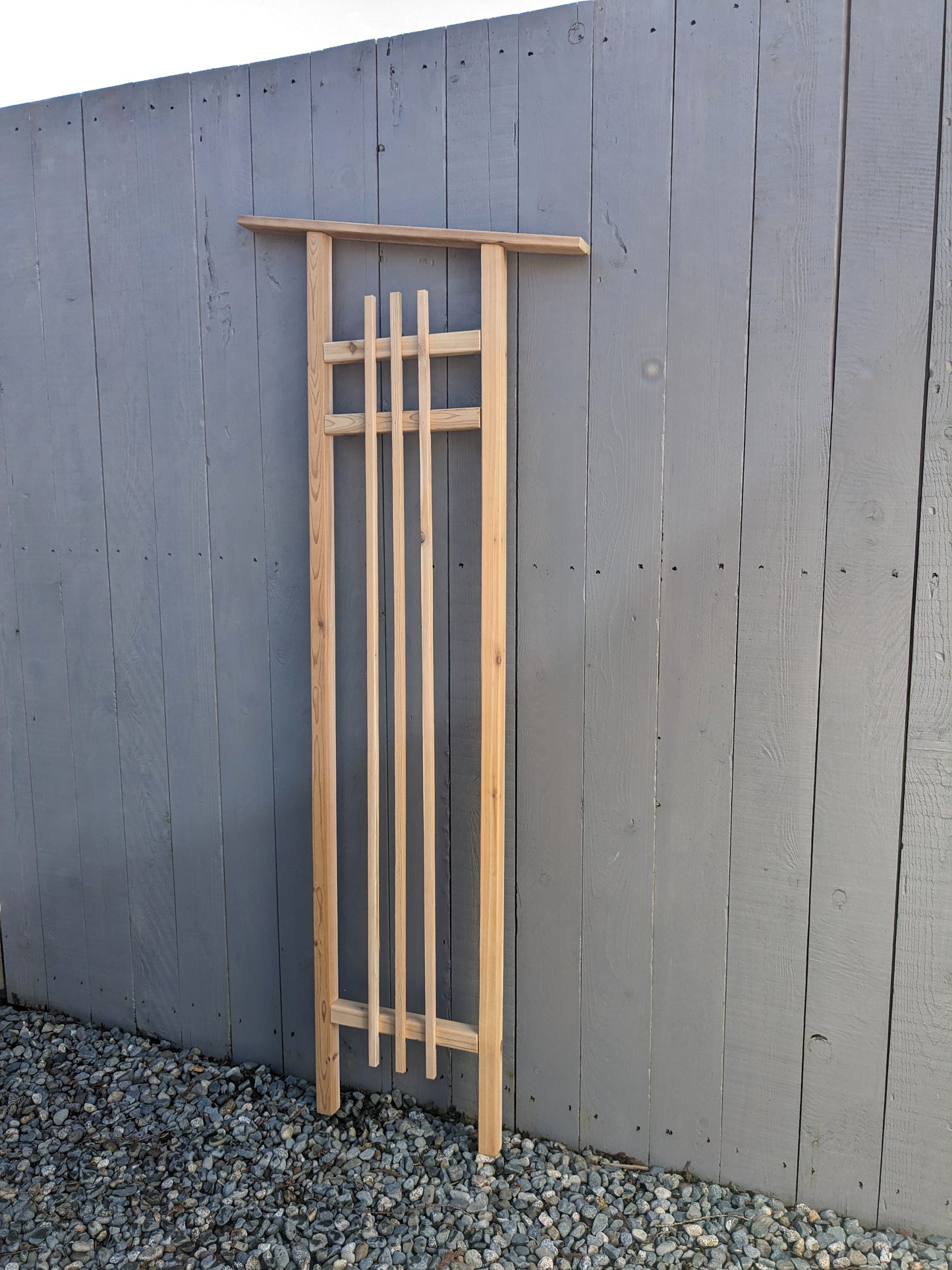 6' Western Red Cedar Trellis | 18" Wide |  Modern Aesthetic