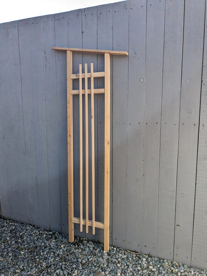 6' Western Red Cedar Trellis | 18" Wide |  Modern Aesthetic