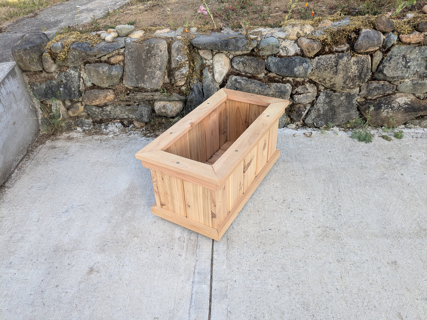 Cedar Trough Planters | Western Red Cedar Gardening Boxes