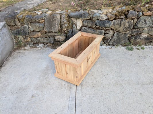 Cedar Trough Planters | Western Red Cedar Gardening Boxes