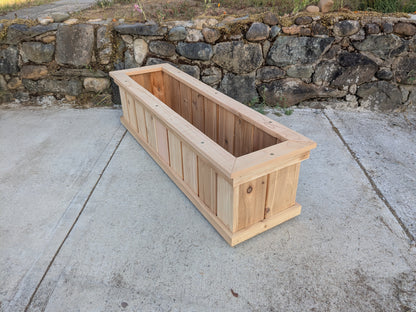 Cedar Trough Planters | Western Red Cedar Gardening Boxes