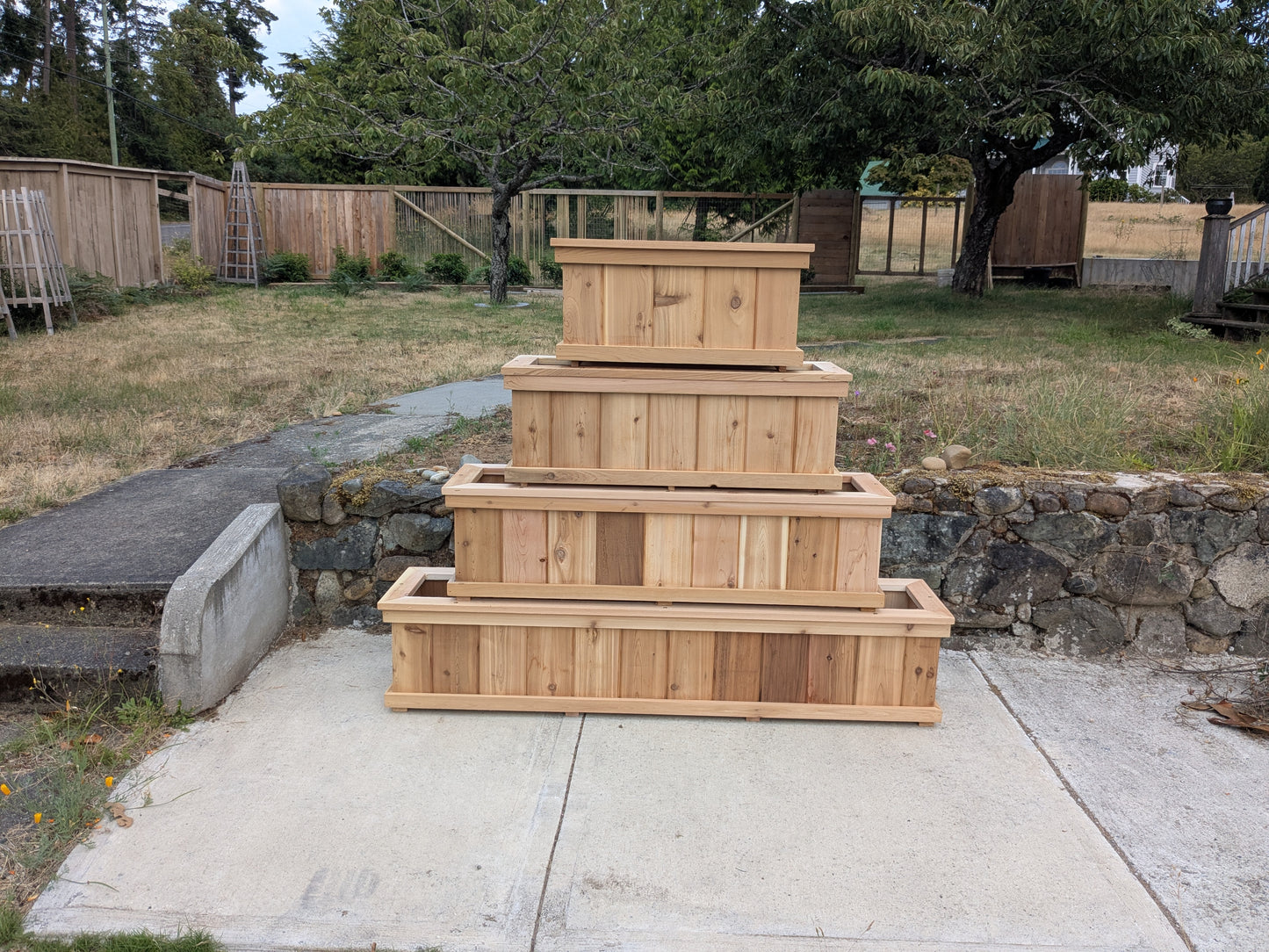 Cedar Trough Planters | Western Red Cedar Gardening Boxes