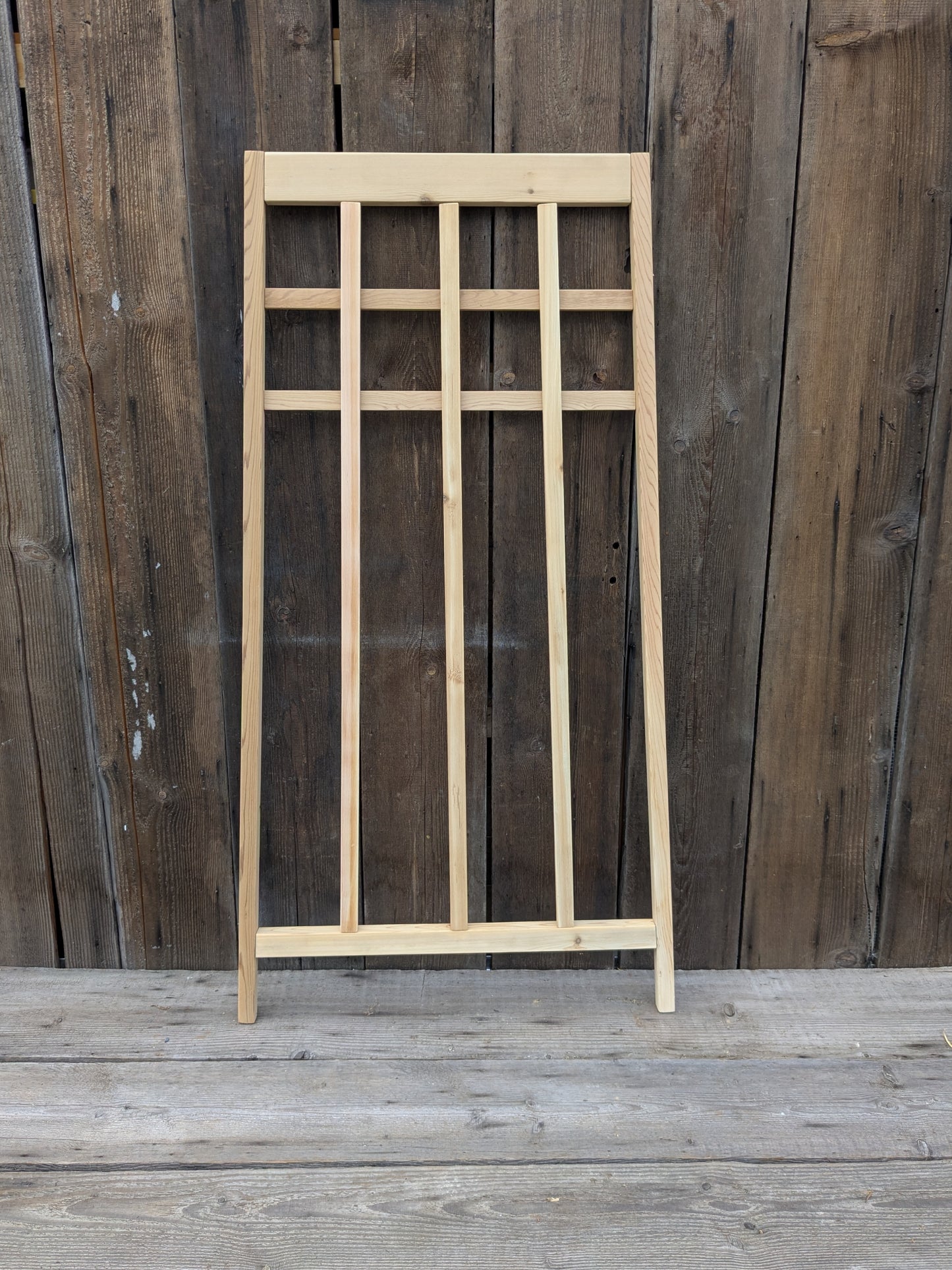 Cedar Trellis Arts & Crafts Influenced | Solid Western Red Cedar | Stainless Steel Assembly Hardware | 2 Heights & 3 Widths